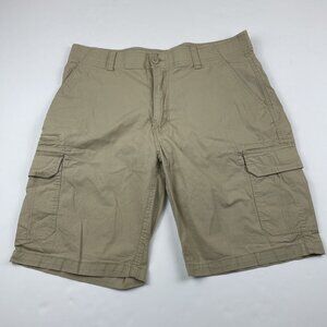 Wear First Cargo Shorts Men’s 36 Hiking Ripstop Stretch Mesh Pockets Beige